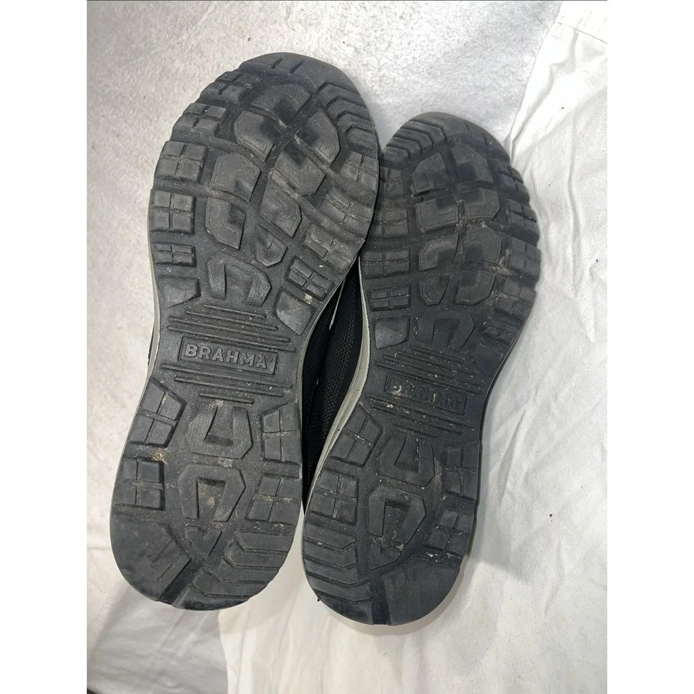 Brahma Steel Toe Work‎ Shoes Mens 10.5M Black Leather Slip Resistant